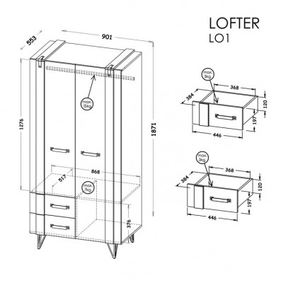 Szafa LOFTER LO1