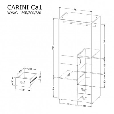 Szafa CARINI CA1