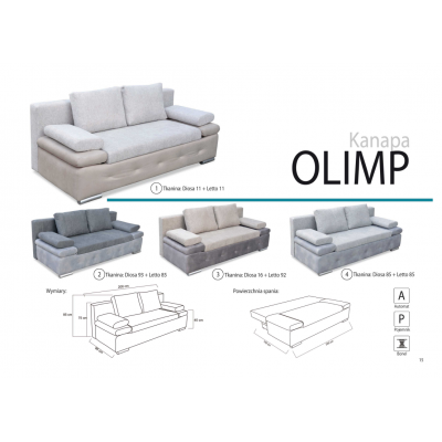Kanapa z poduszkami OLIMP