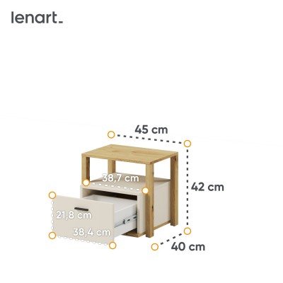 Stolik nocny LENNY LY-07