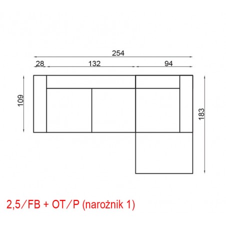 Narożnik TROPIC 1